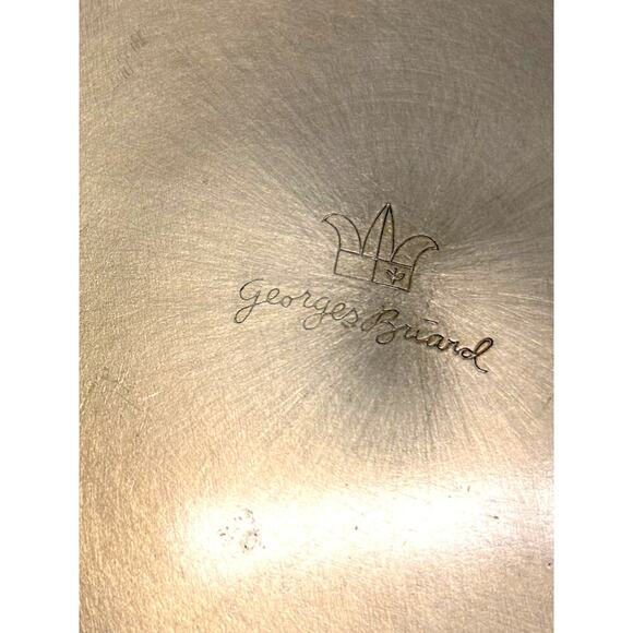 Georges Briones Gold Tone Ice Bucket w 6 Mid Century Plaid Print Rocks Glasses - Picture 4 of 10